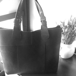 Large leather bag